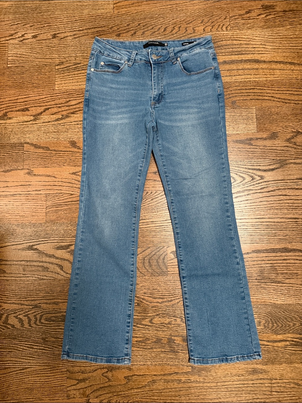 Tahari Natalie Jeans Light Blue Flare